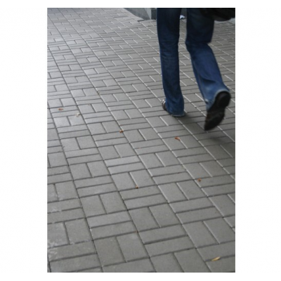 Тротуарна плитка "Цегла" 80 мм Сіра