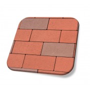 Тротуарная плитка "Кирпичик без фаски" Unilux 60 мм