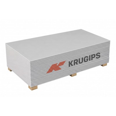 Гіпсокартонна плита KRUGIPS (звичайна, тип A) 2000x1200x12,5 мм Гіпсокартонна плита KRUGIPS (звичайна, тип A) 2000x1200x12,5 мм