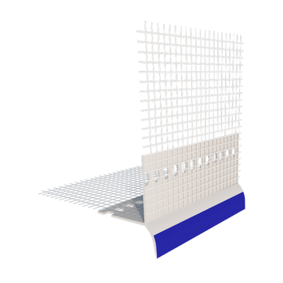 Уголок ПВХ капельный с сеткой (10+10) 2500 мм Уголок ПВХ капельный с сеткой (10+10) 2500 мм