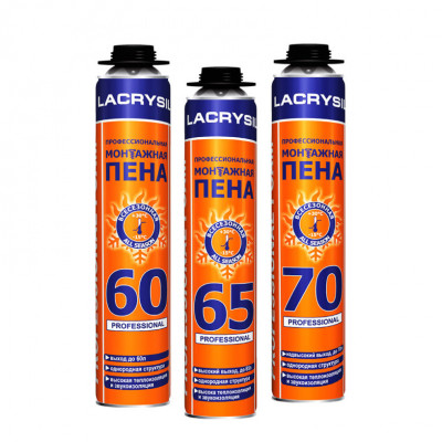 Пена монтажная LACRYSIL профессиональная 70 850 мл Пена монтажная LACRYSIL профессиональная 70 850 мл