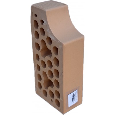 Кирпич керамический фасонный СБК Жолтый (Персиковый /ВФ10/ Ж1) Кирпич керамический фасонный СБК Жолтый (Персиковый /ВФ10/ Ж1)