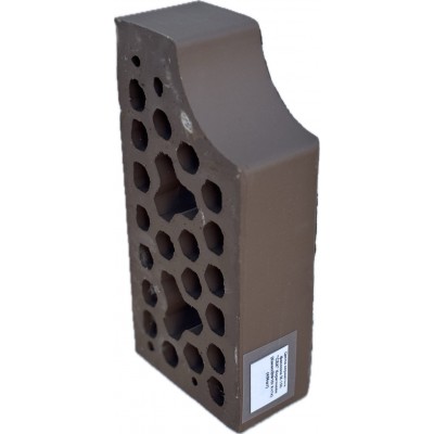 Кирпич керамический фасонный СБК Коричневый (Какао /ВФ10/ Кч1) Кирпич керамический фасонный СБК Коричневый (Какао /ВФ10/ Кч1)