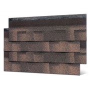 Битумная черепица SEETON Gothic Kvadro (Bark Brown Jump) - 3.1 м²/уп.