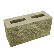 Декоративный блок STANDART рваный цветной 390х90х190