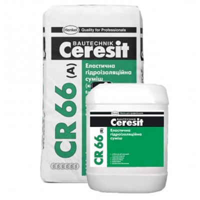 Ceresit CR 66 Гидроизоляционная двухкомпонентная эластичная Ceresit CR 66 Гидроизоляционная двухкомпонентная эластичная