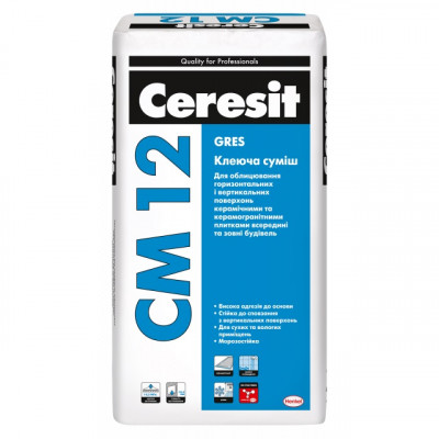Ceresit CM-12 Gres Клей для плитки Ceresit CM-12 Gres Клей для плитки