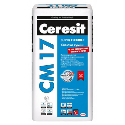 Ceresit CM 17 Клей для плитки армированный Ceresit CM 17 Клей для плитки армированный