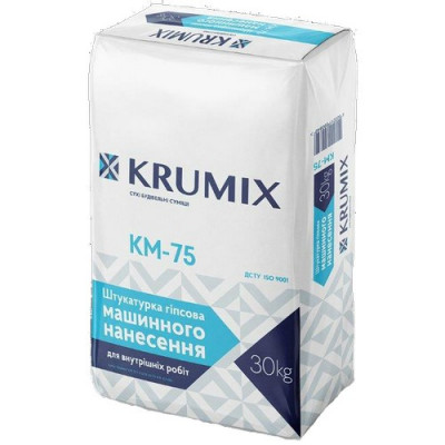 Krumix KM-75 Штукатурка гипсовая 30 кг Krumix KM-75 Штукатурка гипсовая 30 кг