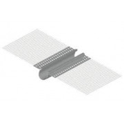 Профиль ПВХ дилатационный прямой с сеткой 2000 мм