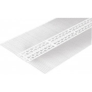 Уголок ПВХ универсальный с сеткой 100х100х15000 мм