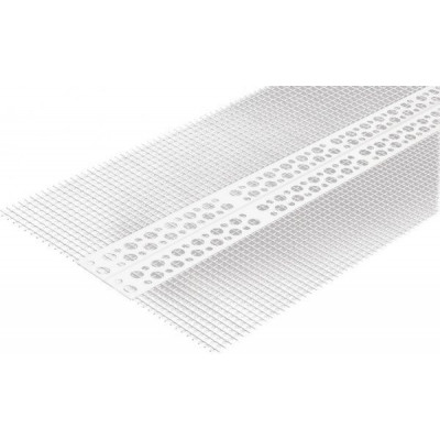 Уголок ПВХ универсальный с сеткой 100х100х15000 мм Уголок ПВХ универсальный с сеткой 100х100х15000 мм