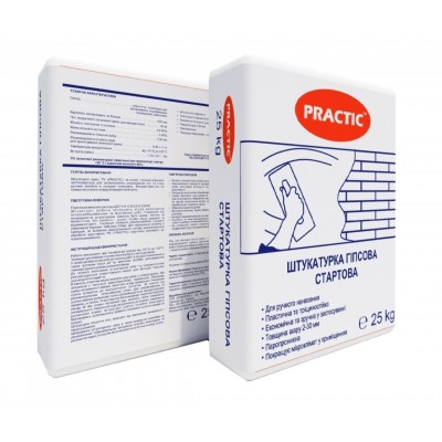 Штукатурка гіпсова стартова Practic S Штукатурка гіпсова стартова Practic S